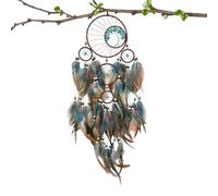 Dream Catcher Wall Decor | Crystal Stones Wooden Feathers Dream Catchers Decorations - Exudes Mystery, Dream Cattador Wind Chimes Cost for Car Wall