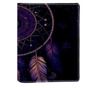 Dream Catcher with a Butterfly Replaceable Book Cover, Reusable PU Leather Book Protector, Suitable for 148x210 mm Notebooks