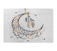 Dream Catcher With Crescent Moon Rug Benjamin Tate Design Natural Large