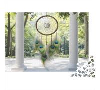Dream Catcher with Peacock Feathers, Classic Jigsaw for Adults, 1000 Pieces, 70x50cm/1000pcs