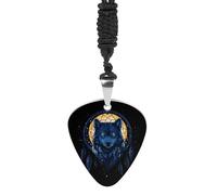 Dream-catcher Wolf Fashion Guitar Picks Necklace Music Jewellery Personalized Pendant