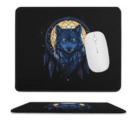 Dream-catcher Wolf Fashion Mouse Mat Pad Slim Anti-Slip Office Desk Accessories