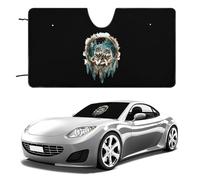 Dream-catcher Wolf Front Window Sunshades Foldable Cover for Automotive Car Windproof Windscreen Protection 55"x30"
