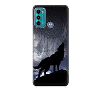 Dream Catcher Wolf Howling Case Cover For Motorola Moto G60, G40 Fusion