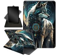 Dream Catcher Wolf iPad Pro 11 Inch 2024 Case - 360 Rotating Stand Smart Protective Cover