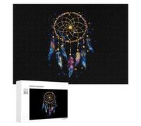 Dream Catcher Wooden Puzzle Letter on Back Adults Difficult Jigsaw Puzzles for Home Decor Birthday Gift