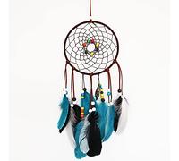 Dream Catchers for Bedroom Decor - Turquoise Native American Handmade Home Wall Hanging Decoration Ornament Craft Gifts for Parents & Kids to Suit Balcony & Car Charm (Blue Black)