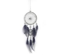 Dream Catchers for Bedroom, Small Dream Catcher Kit Boho Wall Hanging Decor Handmade Dreamcatcher for Art Ornament Gift Wedding Holiday Decorations (Grey)