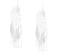Dream Catchers, Wall Hanging Household Hand Woven Dream Catchers Garden Pendant for Decoration (White)