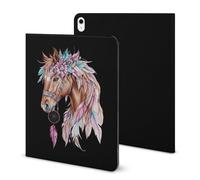 Dream Catching Horse Compatible with iPad Protective Case with Pen Holder Book Style