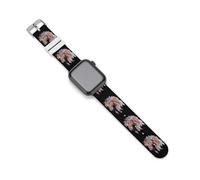 Dream Catching Horse Silicone Watchband Compatible with IWatch Classic Replacement Strap Soft Wristbands for Men Women 38mm/40mm