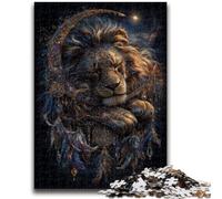 Dream Catching Net Lion Jigsaw Puzzles for Adults 1000 Piece,for Educational Game Challenge Toy for Is Ideal As A Gift for The Whole Family (50x75cm)
