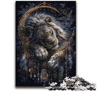 Dream Catching Net Lion Jigsaws 2000 Pieces for Adults,Challenging To Complete But Fun And Humorous Unique Home Decor And Gifts (70X100cm)