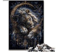 Dream Catching Net Lion Puzzles for Teenagers Teens 1000pc Puzzle, Family Game Stress Reliever Difficult Challenge Gifts for Friends And Family (26x38cm)