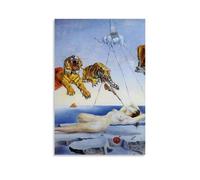 Dream Caused by The Flight of A Bee A Second Before Awakening By Salvador Dalí Artists Works Printed Posters Home Decor Wall Art Hanging Picture Print Bedroom Decorative Room Aesthetic 08x12inch(20x30