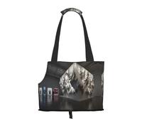 Dream Core Art Museum Printed Portable Foldable pet Shoulder Bag, Suitable for Carrying Small Pets