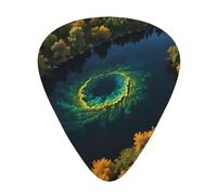Dream Core Ocean Guitar picks in thin, medium, and thick sizes, 12-piece set, suitable for electric guitar and various instruments
