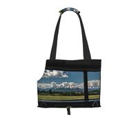 Dream core Scenery Printed Portable Foldable pet Shoulder Bag, Suitable for Carrying Small Pets