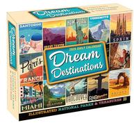 Dream Destinations Desk Calendar 2025