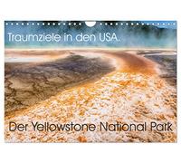 Dream destinations in the USA. Yellowstone National Park UK-Version (Wall Calendar 2026 DIN A4 Landscape), CALVENDO 12 Month Wall Calendar