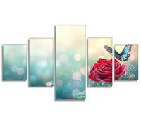 Dream Diamond Art Kits Adults Diamond Painting Flowers 5 Pack, DIY Full Round Drill Gem Art for Adults Craft Kits for Kids, 5D Rhinestone Mosaic Kit for Home Wall Decor, Gift Ideas 48x100in, Model581