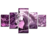 Dream Diamond Art Kits Adults Diamond Painting Horse 5 Pack, DIY Full Square Drill Gem Art for Adults Craft Kits for Kids, 5D Rhinestone Mosaic Kit for Home Wall Decor, Gift Ideas 48x100in, Model656