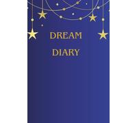 Dream Diary: Write your dreams down when you wake up! Star image on the lined pages at the top inside as well as a little moon at the bottom left corner!!
