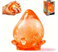 Dream Drop Sensory Squeeze,Dream Stress Drop Ball,Squishes Stress Balls Slow Rise Squishes with Super Solid Squish Soft Fidget Malt Sugar Squishy Relief Fidget Sensory for Anxiety Stress (orange)