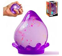 Dream Drop Sensory Squeeze,Dream Stress Drop Ball,Squishy Stress Balls Slow Rise Squishies with Super Solid Squish Soft Fidgets Malt Sugar Squishy Relief Fidget Sensory for Anxiety Stress (Purple)