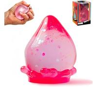 Dream Drop Sensory Squeeze,Dream Stress Drop Ball,Squishy Stress Balls Slow Rise Squishies with Super Solid Squish Soft Fidgets Malt Sugar Squishy Relief Fidget Sensory for Anxiety Stress (Pink)