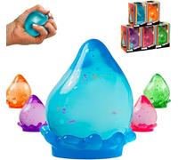 Dream Drop Sensory Squeeze,Dream Stress Drop Ball,Squishy Stress Balls Slow Rise Squishies with Super Solid Squish Soft Fidgets Malt Sugar Squishy Relief Fidget Sensory for Anxiety Stress (Blue)