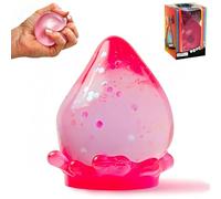 Dream Drop Sensory Squeeze,Dream Stress Drop Ball,Squishy Stress Balls Slow Rise Squishies with Super Solid Squish Soft Fidgets Malt Sugar Squishy Relief Fidget Sensory for Anxiety Stress (Pink)