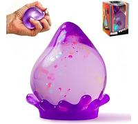 Dream Drop Sensory Squeeze,Soft Fidget Toys Dream Squishy Drop,Stress Balls for Adults,Super Solid Squish Malt Sugar Squishy Relief Fidget Sensory for Anxiety Stress,Easy to Clean (Purple)