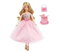 Dream Ella MGA's Let's Celebrate Doll - ARIA - 29 cm Blonde Party Fashion Doll - Pink & Gold Glitter Confetti Butterflies - 5 Accessories - For Collectors & Children from 4 Years