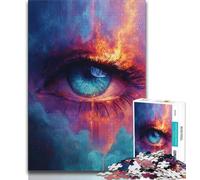 Dream Eye Jigsaw Puzzles for Adults 1000 Piece Puzzle,for Educational Game Challenge Toy for Is Ideal As A Gift for The Whole Family (75x50cm)