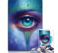 Dream Eye Jigsaw Puzzles for Adults Teenagers Jigsaws Puzzle,Staycation Kill Time with Fully Interlocking Randomly Shaped Pieces (38x26cm)