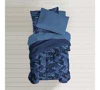 dream FACTORY Comforter Set, Polyester, Blue, Twin