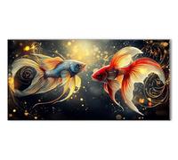 Dream Fish Diamond Art Kits Adults, 5D Diamond Painting for Beginner, Gem Art Cross Stitch Kits for Adults, DIY Full Drill Crystal Embroidery Kit for Crafts,Home Decoration Paintings 14x28in J26-6629