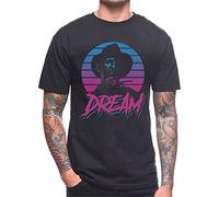 Dream Freddy Krueger T Shirt 80'S Style Cult Film Movie Birthday Present Gift Black(Medium)