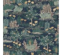 Rasch Dream Garden Bold Floral Textured Vinyl Wallpaper for Elegant Bedrooms Living Rooms Lounges Blue/Multi 690903