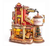 Dream Gift Factory 3D Wooden Puzzle, Handassembled Educational Toy,DIY Woodencrafts to Build,Brain Teaser Building Model Kit,Gift for Adult Hobby