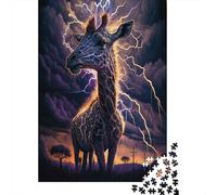 Dream Giraffe Puzzle Brain Teaser Premium Cardboard Jigsaw Puzzle for Kids And Adults Age 12 Years Up 300pcs (40x28cm)