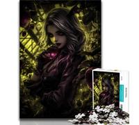 Dream Girl Jigsaw Puzzles for Adults Teenagers Jigsaws Puzzle,Help The Brain Exercise Addictive Toys to Cultivate Patience Great Gift 38x26cm