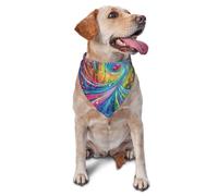Dream Graffiti Symphony Printed Graphic Pet Triangle Scarf For Dogs & Cats, Adjustable Cute Pet Bandana For & Photo Shoots