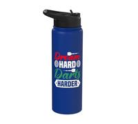 Dream Hard Darts Harder - Darts Stainless Steel Insulated Water Bottle