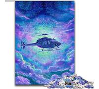 Dream Helicopter 1000 Pieces Jigsaw Puzzles for Adults And Teens, Challenging Game for Is Ideal As A Gift for The Whole Family (26x38cm)