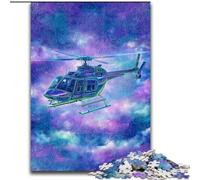Dream Helicopter Jigsaw Puzzles for Teenagers, Stress Reliever Staycation Kill Time Enhance Love between Couples (26x38cm)