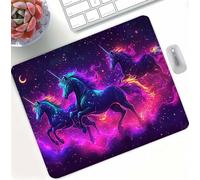 Dream Horse Mouse Mat with Stitched Edges, Waterproof Mouse Pad for Computer Mice, Non-Slip Rubber Base Desk Mat, Improves Speed and Accuracy, Wear-Resistant for Home, Office, PC 400x300x3mm d0d-91