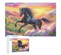 Dream Horse on Starry Road 1000 Piece Jigsaw Puzzle for Family Indoor Table Activity Problem Solving Gift for Quality Time 1000 PCS
