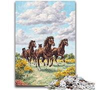 Dream Horses Jigsaw Puzzles 1000 Pieces for Adults Teens,Help The Brain Exercise Addictive Toys to Cultivate Patience Great Gift (50x75cm)